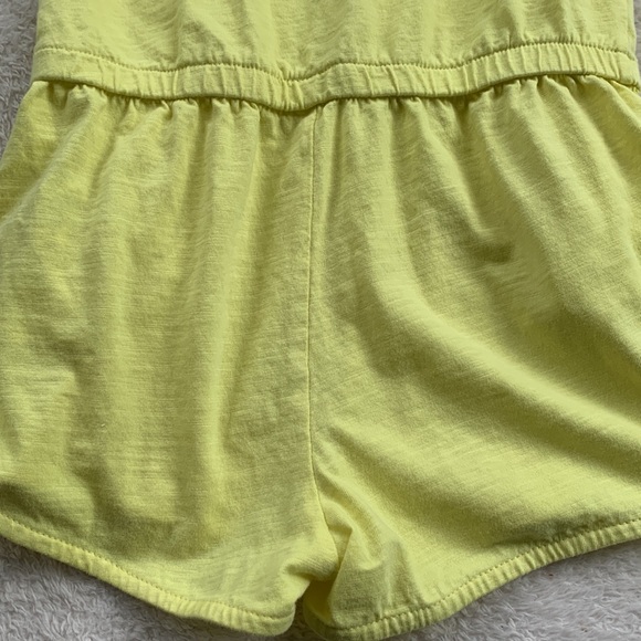 Zara Lemon Yellow Shorts Romper 7 EUC Girls - Picture 10 of 11
